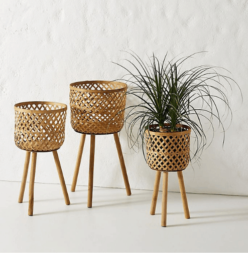 Bamboo Planter Stand