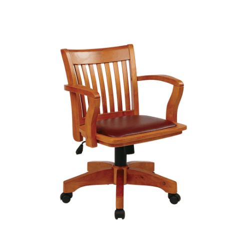 Copper Grove Wilbur Vintage Padded Wood Banker's Chair