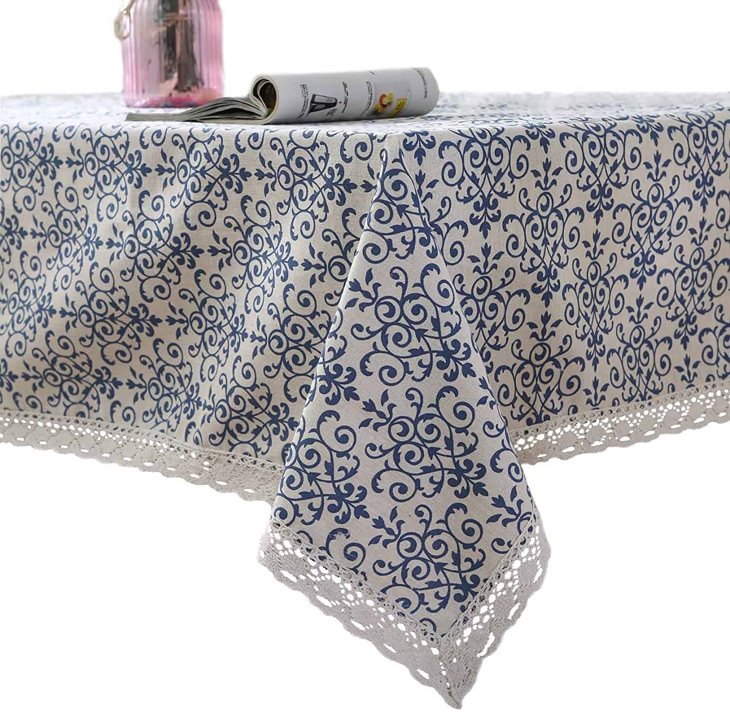 Famibay Vintage Square Tablecloth