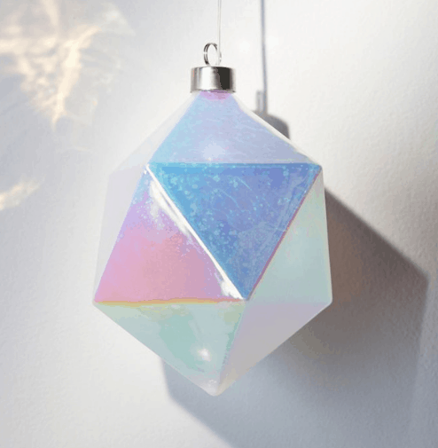 Moma LED Glass Prism Christmas Ornaments