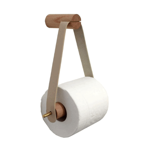 Wood Vintage Toilet Paper Holder