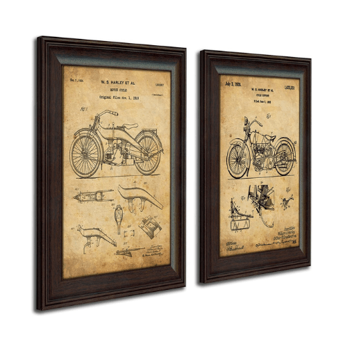 Harley Davidson Patent Prints