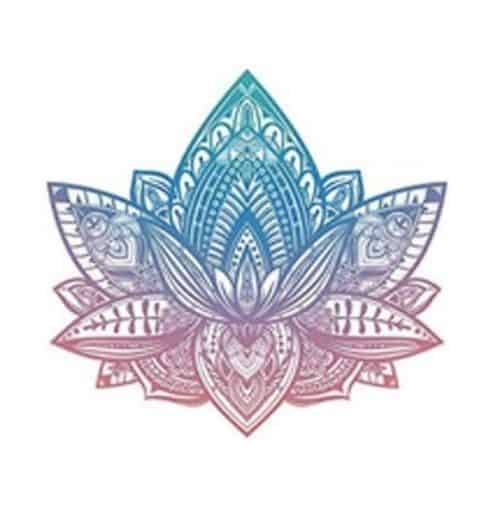 Lotus Flower Design Sticker