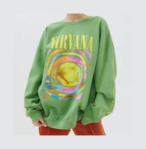 Nirvana Smile Overdyed Sweatshirt