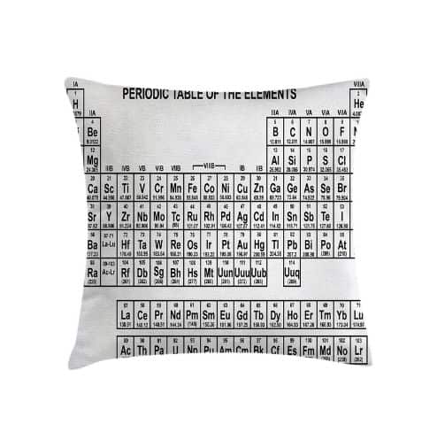 Periodic Table Pillow Cover