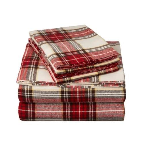 Pinzon Plaid Flannel Bed Sheet