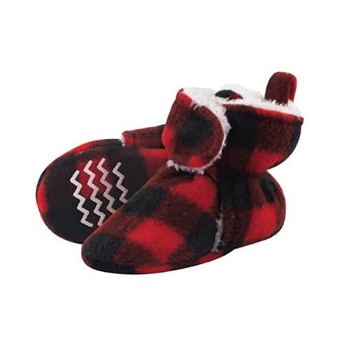 Hudson Baby Cozy Fleece and Faux Sherpa Booties
