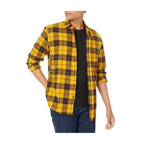 Men's Regular-Fit Long-Sleeve Plaid Flannel Shirt