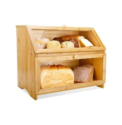 HOMEKOKO Double Layer Large Bread Box